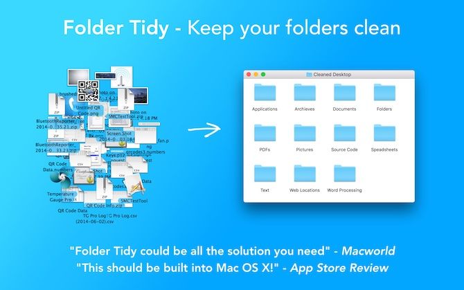 mac desktop clutter folder tidy