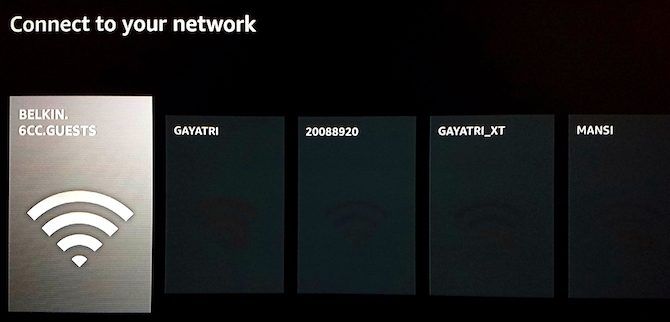 Setting up Amazon Fire TV Stick: How to connect to Wi-Fi network