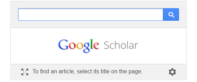 google scholar extension chrome