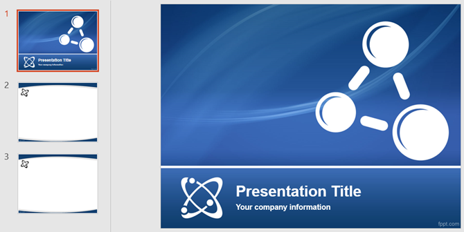 physics lesson powerpoint template
