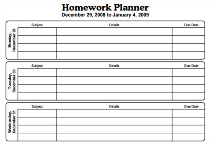 15 Checklist Schedule And Planner Templates For Students