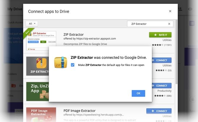 how to view zip files on google drive