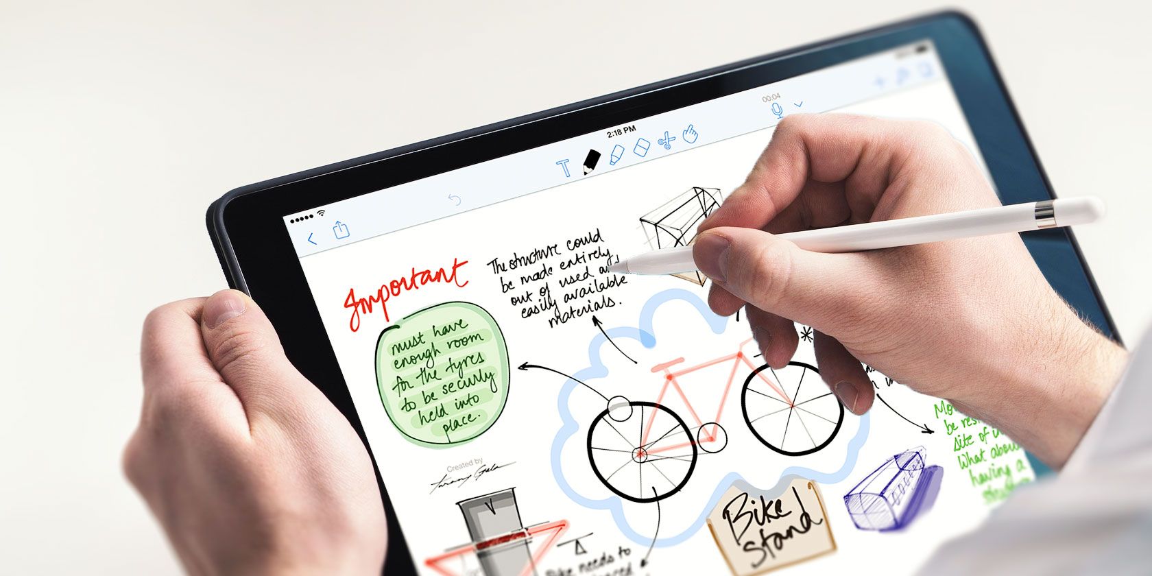 onenote ipad pencil