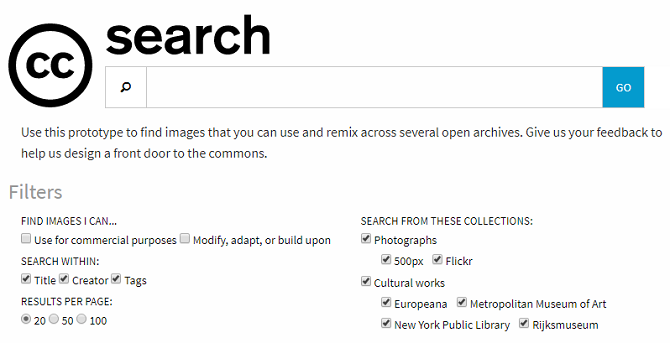 creative commons advanced search