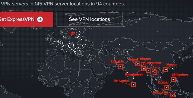 expressvpn virtual server locations
