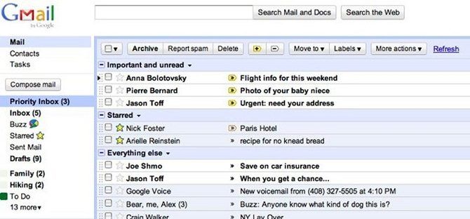gmail in 2010