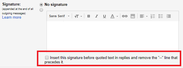 gmail signature