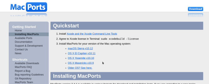 macports commands