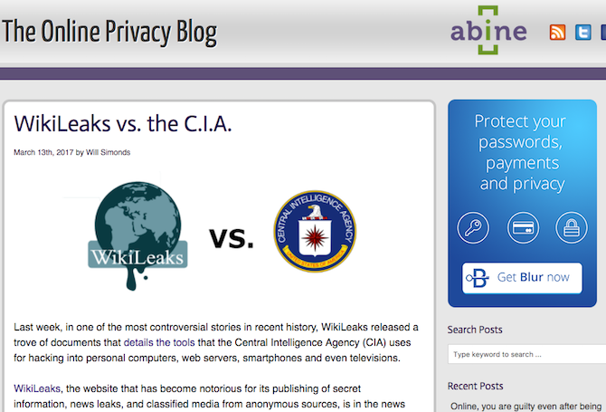 online privacy blog