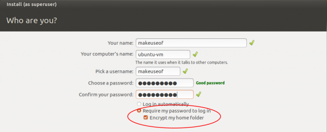 ubuntu encrypt home folder