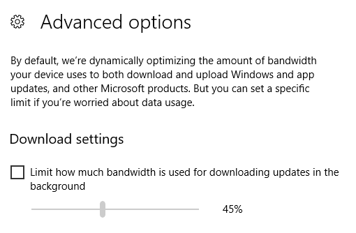 windows 10 bandwidth limit