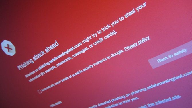 phishing attack malware warning