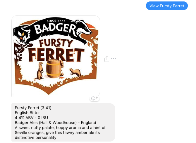 facebook messenger bot beerbot