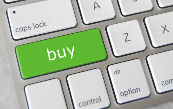Kaufen-Taste auf der Tastatur