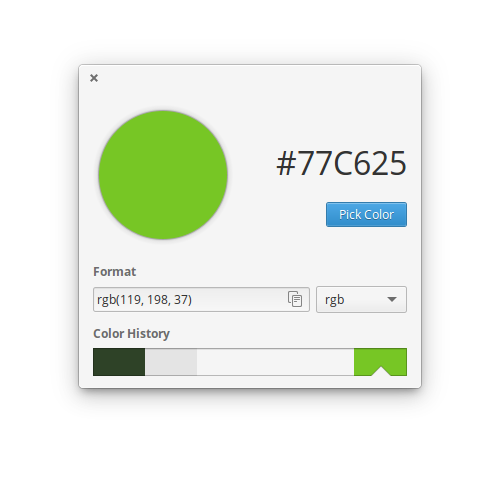 elementary os productivity app color picker