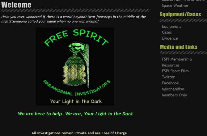 free spirit paranormal investigators