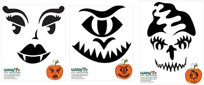 these fantastic printable halloween stencils are spookily creative