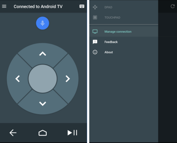 remote control android tv app