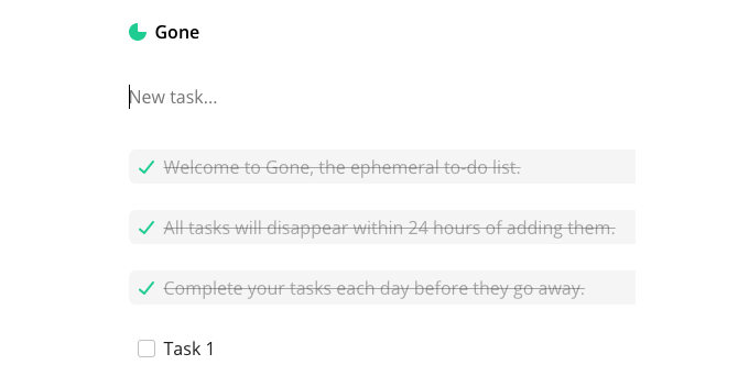 gone 24-hour task list to-do