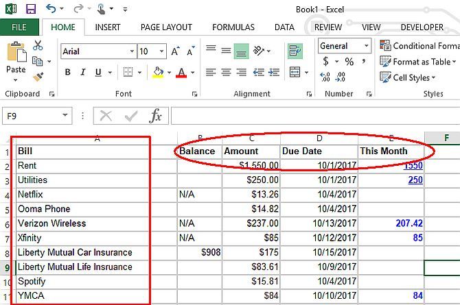 Excel Budgeting Tools