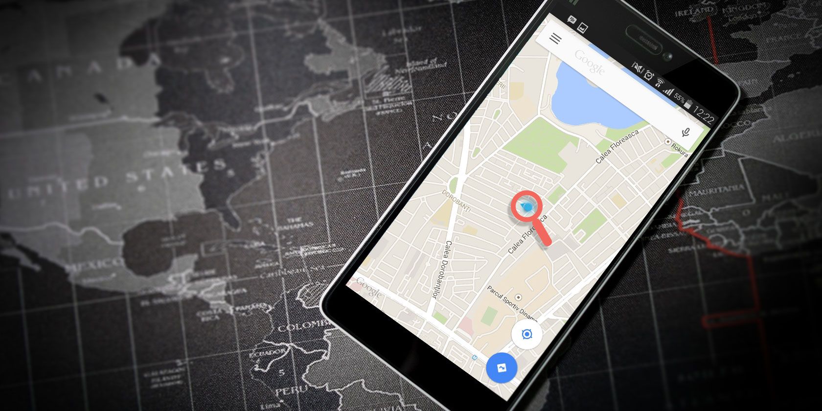 google maps on smartphone