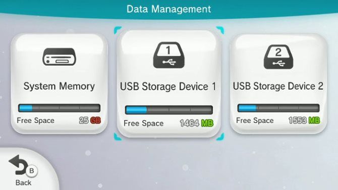 Wii U Storage Devices
