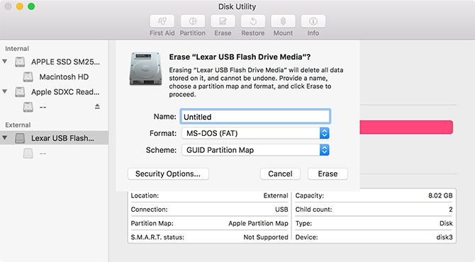 create bootable usb on mac for linux