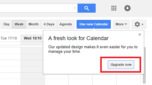 google calendar new features upgrade confirm