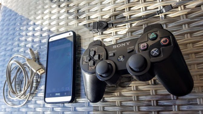 Android phone and ps3 controller