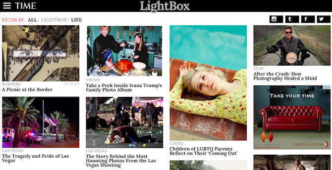 news site time lightbox