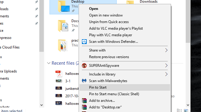 windows 10 start menu customizations productivity