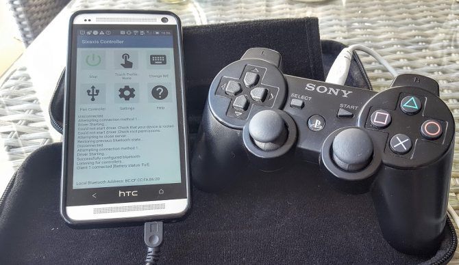 sixaxis app phone and controller