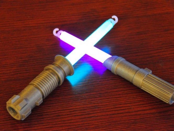 3d print star wars props glowstick lightsaber