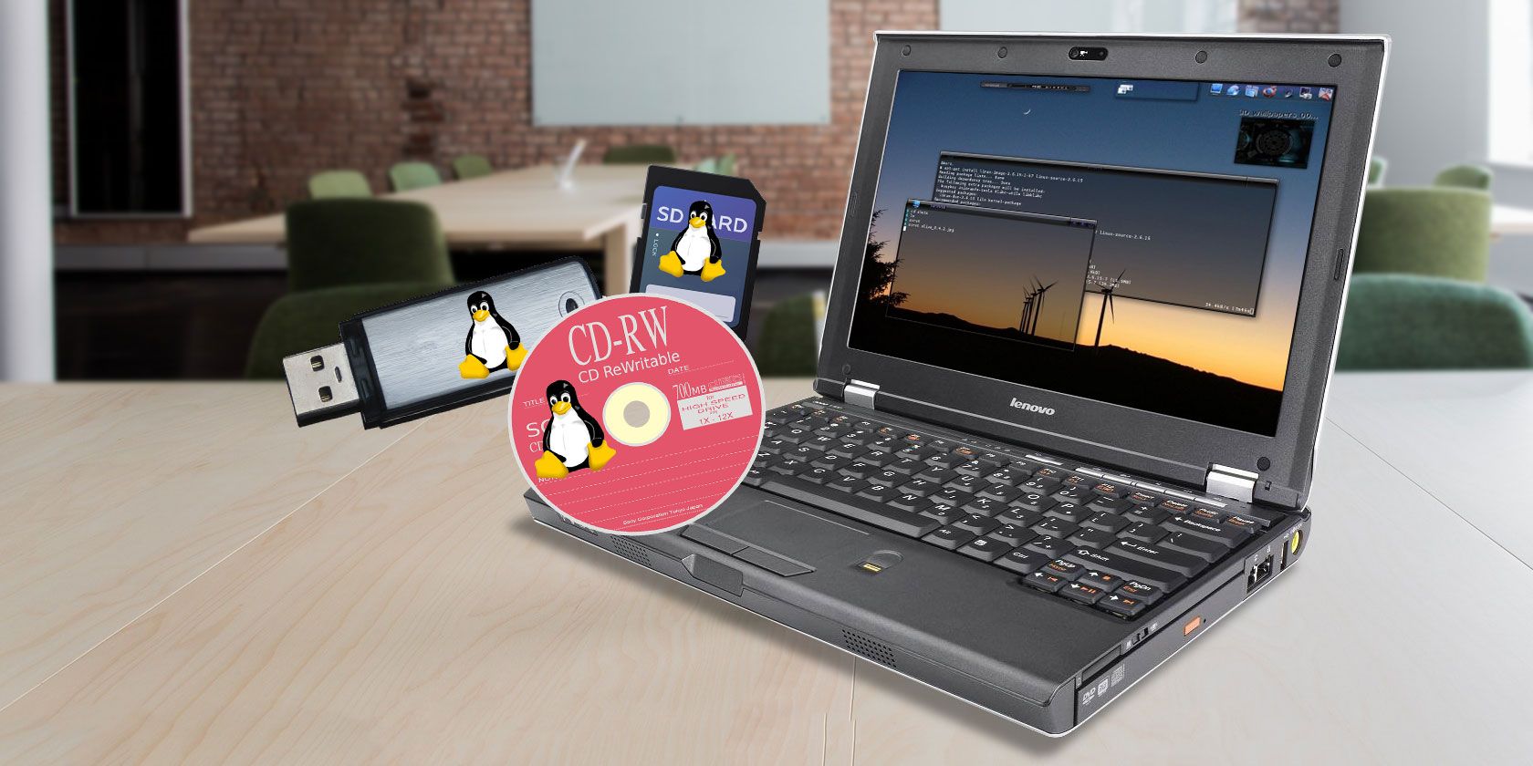 small linux through the windows