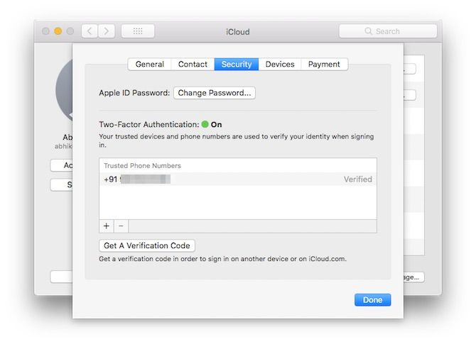 two-factor authentication cloud backup icloud