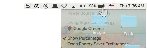 Battery Status on Mac
