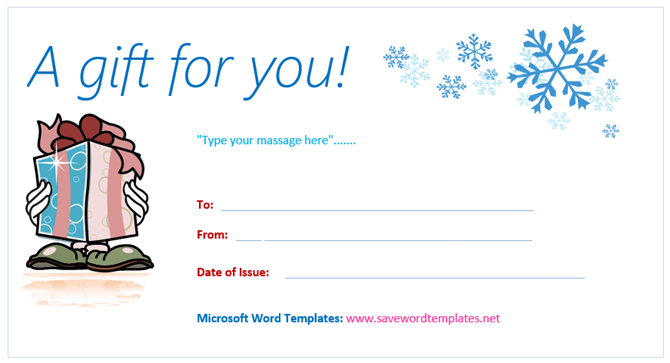 gift certificate templates microsoft office snowflake