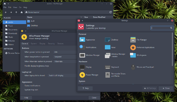 window manager as desktop environment linux