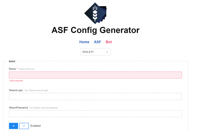 asf-config-generator-screenshot