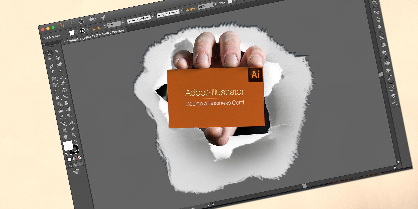 business card templates ai