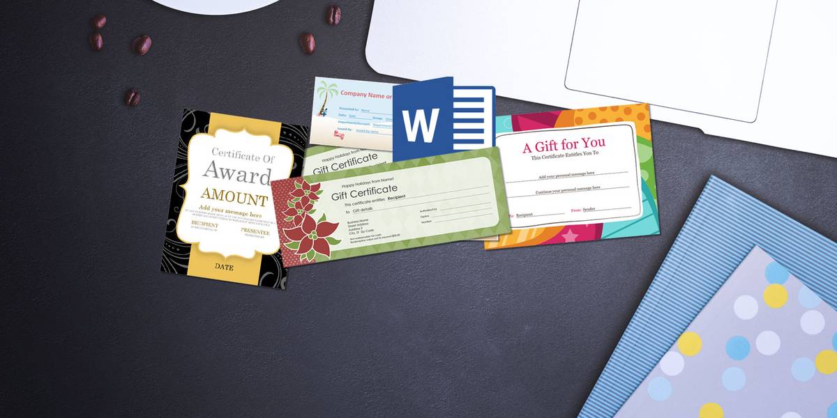 Office Gift Certificate Template Free Certificate Templates