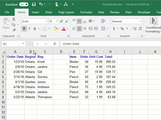 How To Manage Columns In Excel