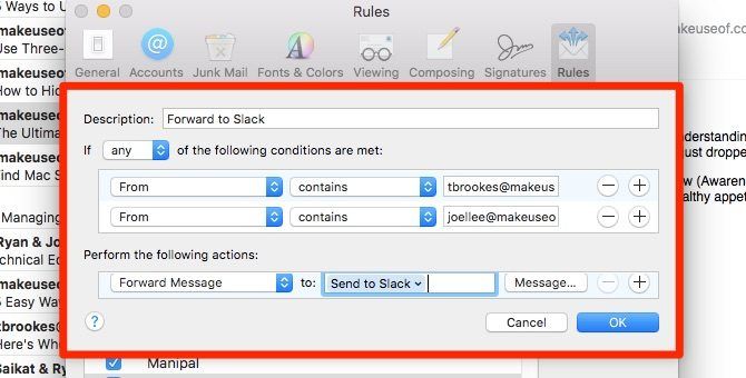 mac mail rules