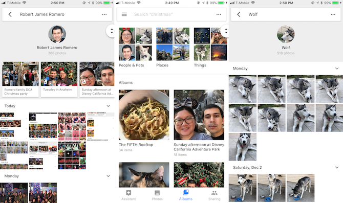 how to quickly find photos in google photos
