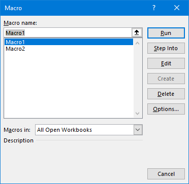 making a macro in excel 2016 for mac