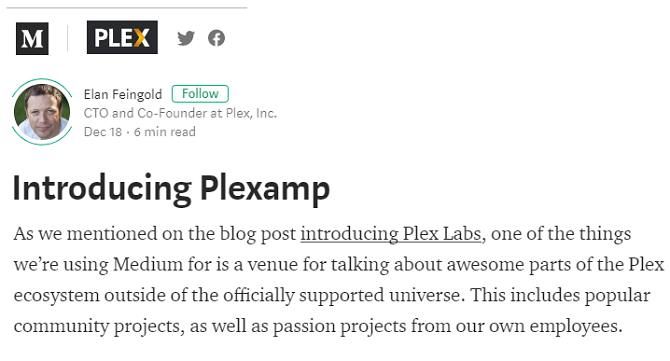 Introducing Plexamp from Plex Labs