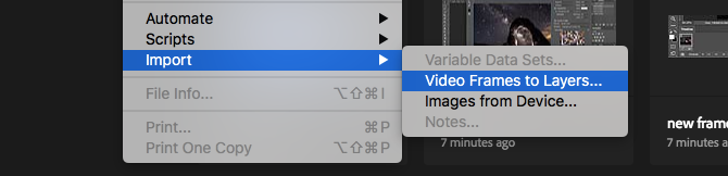 make gif in photoshop from video