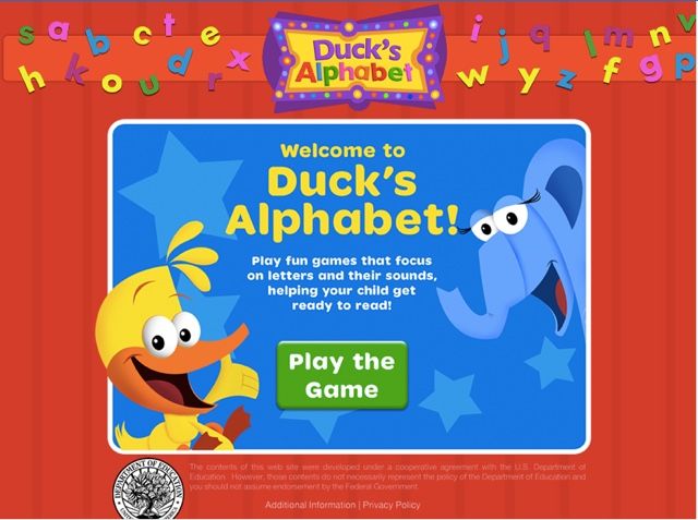 Educational Game for Kids -- Duck's Alphabet
