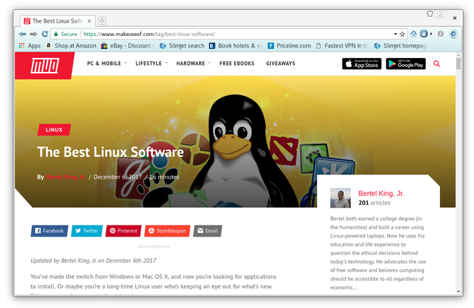 slimjet - best linux browsers