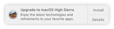 Install High Sierra